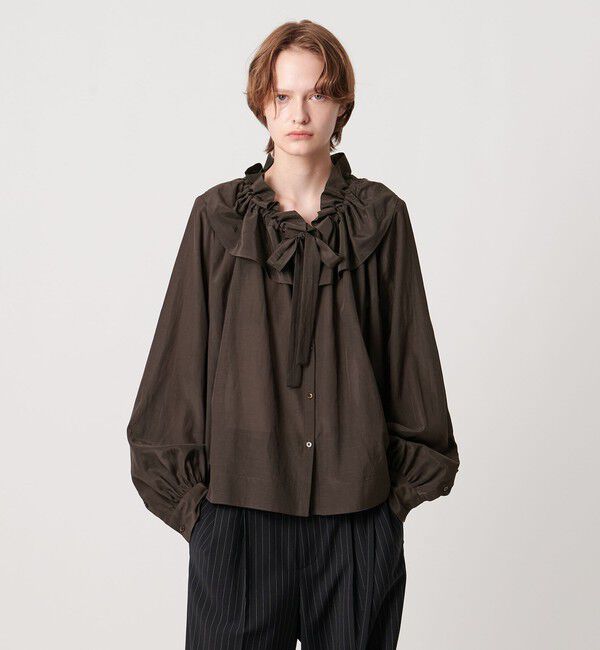 別注】＜dahl'ia＞ビッグフリルカラー シャツ（UNITED ARROWS