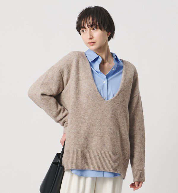 【ユナイテッドアローズ/UNITED ARROWS】 ディープ Vネック プルオーバー ニット