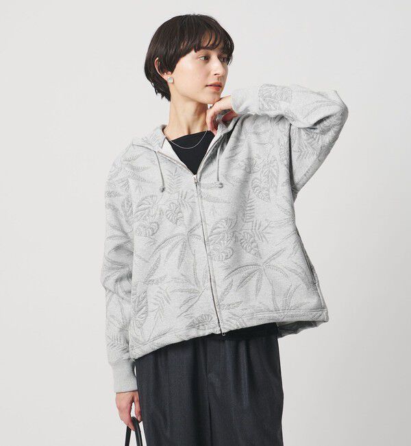 メンズファッションなら|【ユナイテッドアローズ/UNITED ARROWS】 リーヴス ジャガード スウェット ラメ パーカー