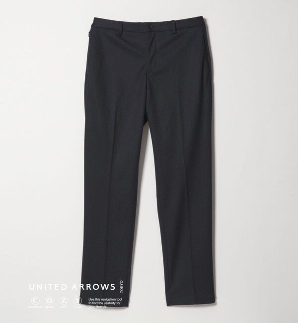 【ユナイテッドアローズ/UNITED ARROWS】 ホームスパン ジャージー ノープリーツ パンツ UA COZY ウォッシャブル ヨコストレッチ 防しわ