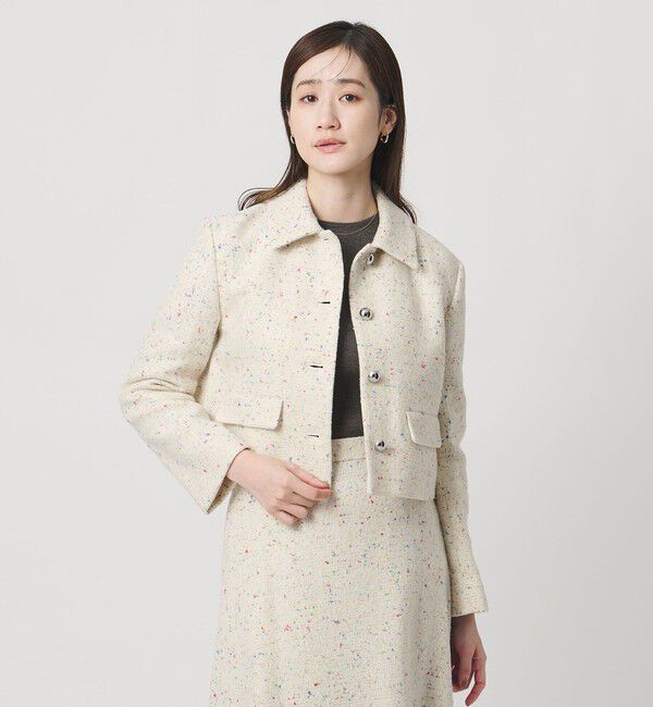 メンズファッションなら|【ユナイテッドアローズ/UNITED ARROWS】 シルクネップ ツイードライク ジャケット