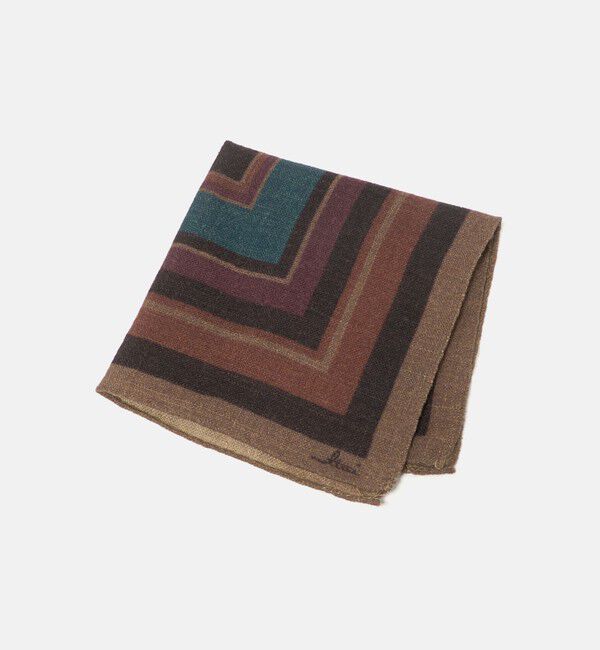 メンズファッションオススメ|【ユナイテッドアローズ/UNITED ARROWS】 <molteni>スクエアプリント ポケットチーフ