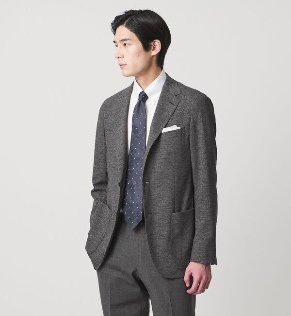 メンズファッションなら|【ユナイテッドアローズ/UNITED ARROWS】 ソフト カラミ シングル 2ボタン テーラードジャケット COMFORT EASY‐MODEL ヨコストレッチ