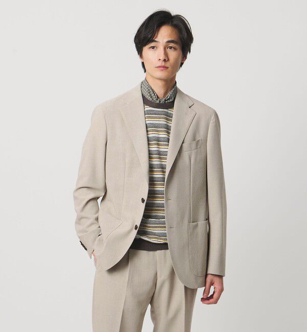 ファッションメンズなら|【ユナイテッドアローズ/UNITED ARROWS】 ポプリン シングル 3ボタン テーラード ジャケット R-MODEL