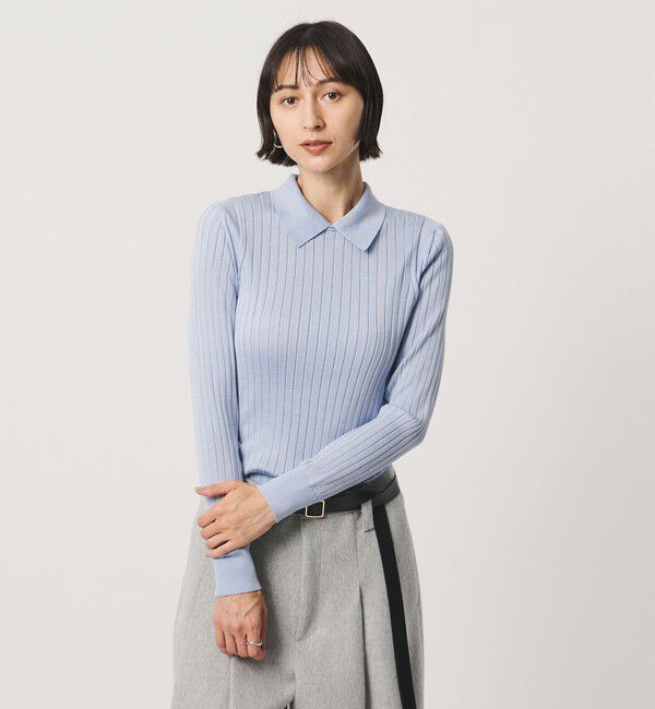 別注】スタイリスト佐藤佳菜子 × SLOANE / ウール混 クルーネック T