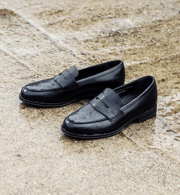 人気ファッションメンズ|【グリーンレーベルリラクシング/green label relaxing】 GLR ハッスイ スムース フレンチ ローファー -撥水-
