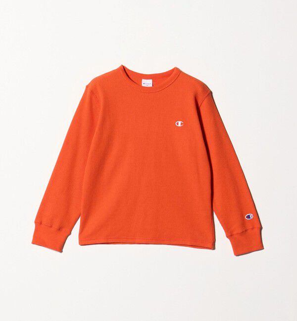 【グリーンレーベルリラクシング/green label relaxing】 ＜Champion＞ワッフル ロングスリーブTシャツ / キッズ 140cm-160cm
