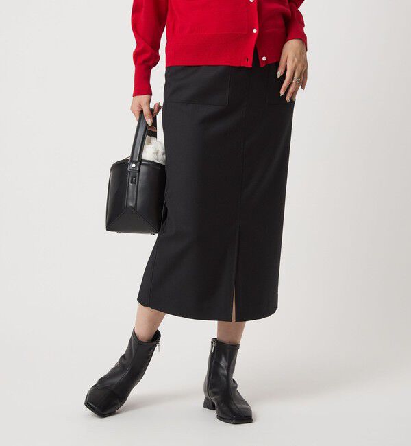 新品 UNITEDARROWS スクエアフラワージャガード スカート S(36) スクエア フラワー ジャガード スカート