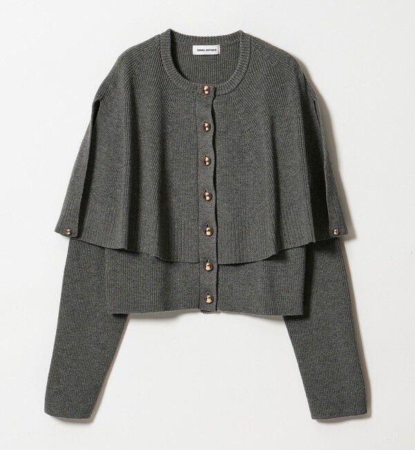 【グリーンレーベルリラクシング/green label relaxing】 ＜EMMEL REFINES＞EM HW ケープボタン 3WAY ニット