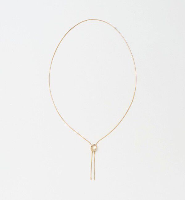 【グリーンレーベルリラクシング/green label relaxing】 オーバルカラー スライド Yネックレス