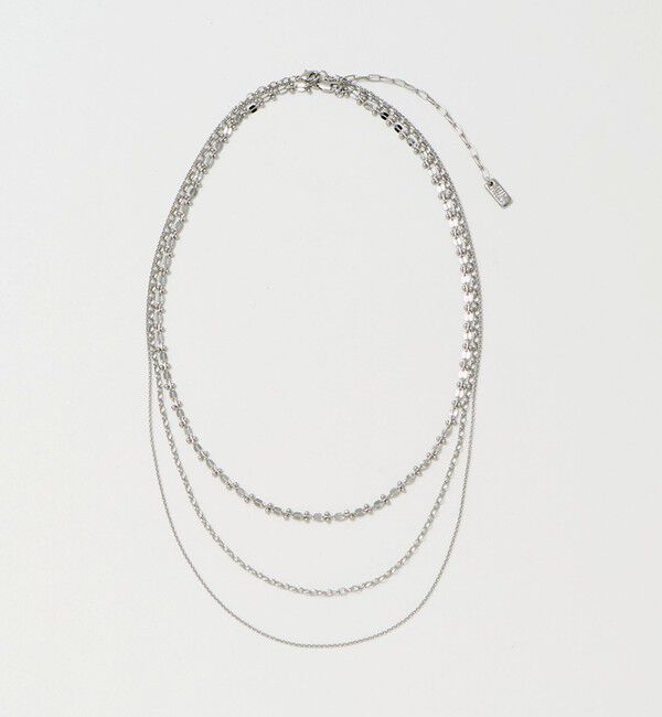 【グリーンレーベルリラクシング/green label relaxing】 3WAY デザインチェーン 3連 ネックレス