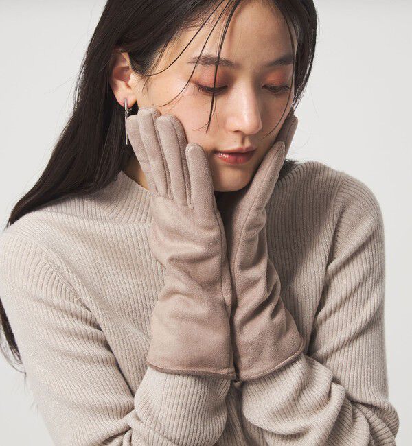 【グリーンレーベルリラクシング/green label relaxing】 起毛 シルキーグローブ / 手袋