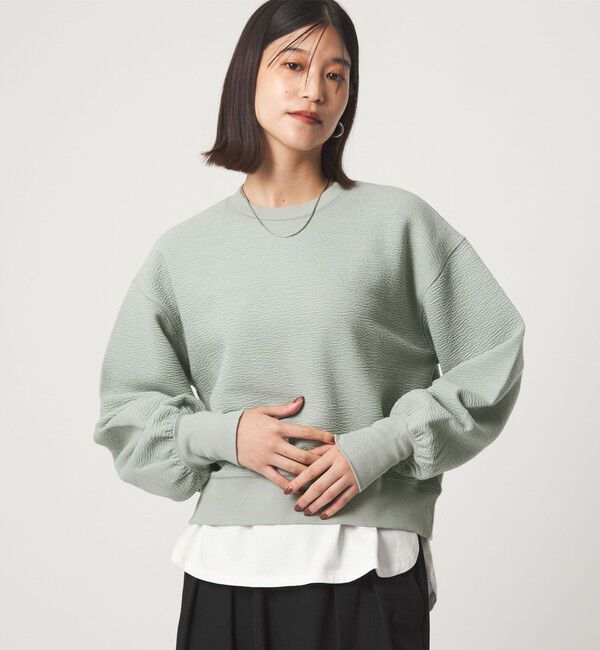 ファッションメンズなら|【グリーンレーベルリラクシング/green label relaxing】 【WEB限定】<at ease>フクレ ジャカード プルオーバー カットソー