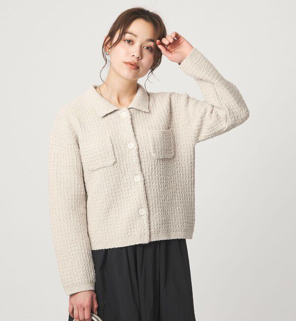 キュプラ リボンタイノーカラーブラウス（BEAUTY&YOUTH UNITED ARROWS