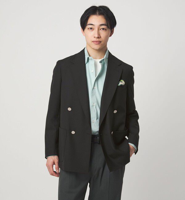 ファッションメンズお薦め|【グリーンレーベルリラクシング/green label relaxing】 TW トロピカル ダブルブレスト 4B ブレザー ジャケット