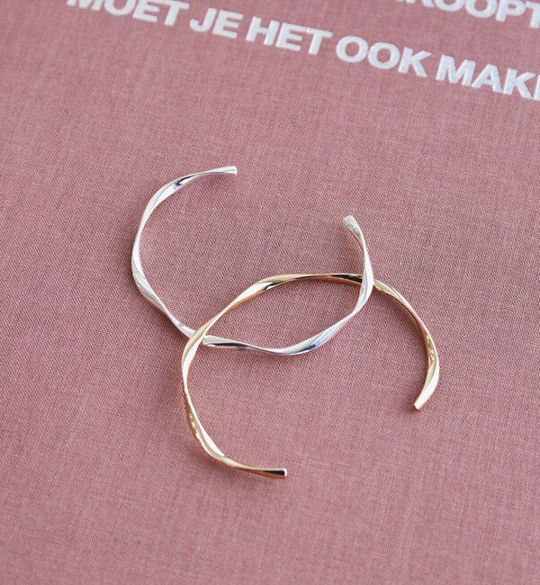 【ビューティーアンドユース　ユナイテッドアローズ/BEAUTY&YOUTH UNITED ARROWS】 メタル ヒネリ バングル