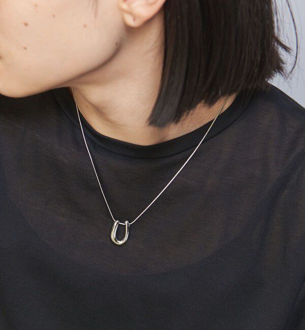 【ビューティーアンドユース　ユナイテッドアローズ/BEAUTY&YOUTH UNITED ARROWS】 Uモチーフ チェーン ネックレス