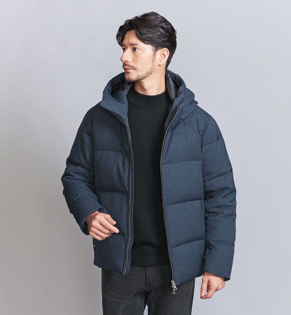 メンズファッションなら|【ビューティーアンドユース ユナイテッドアローズ/BEAUTY&YOUTH UNITED ARROWS】 【WEB限定 WARDROBE SMART】LANATEC フード ダウンジャケット
