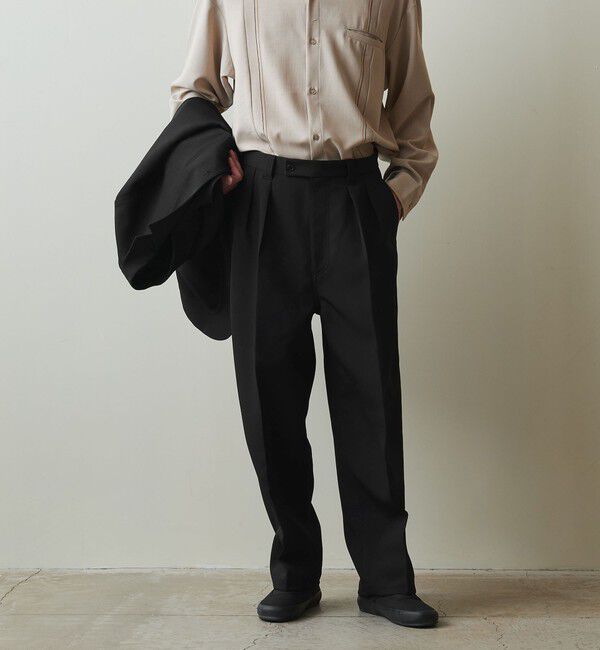 モテ系ファッションメンズ|【ビューティーアンドユース ユナイテッドアローズ/BEAUTY&YOUTH UNITED ARROWS】 <Steven Alan> PE/VIN イン ツープリーツ ドレス トラウザーズ