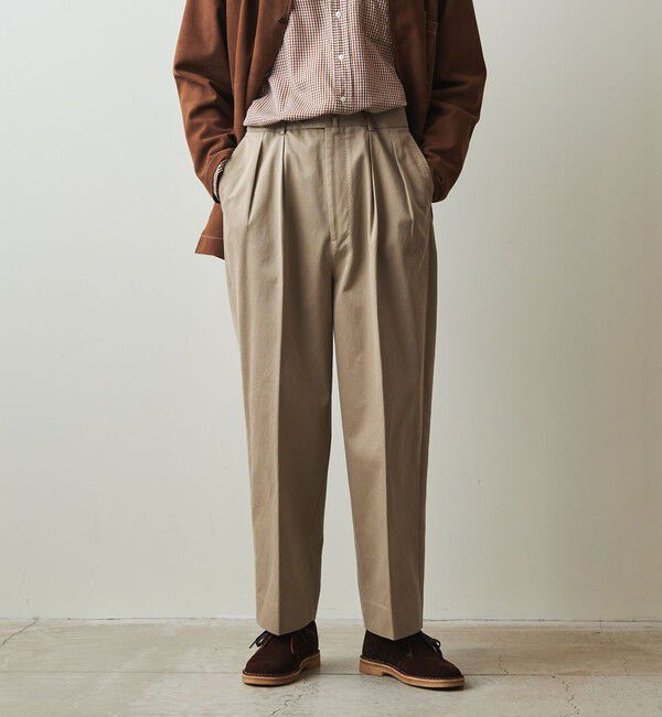 ファッションメンズお薦め|【ビューティーアンドユース ユナイテッドアローズ/BEAUTY&YOUTH UNITED ARROWS】 <Steven Alan> ウエポン ニドム イン ツープリーツ ドレス トラウザーズ