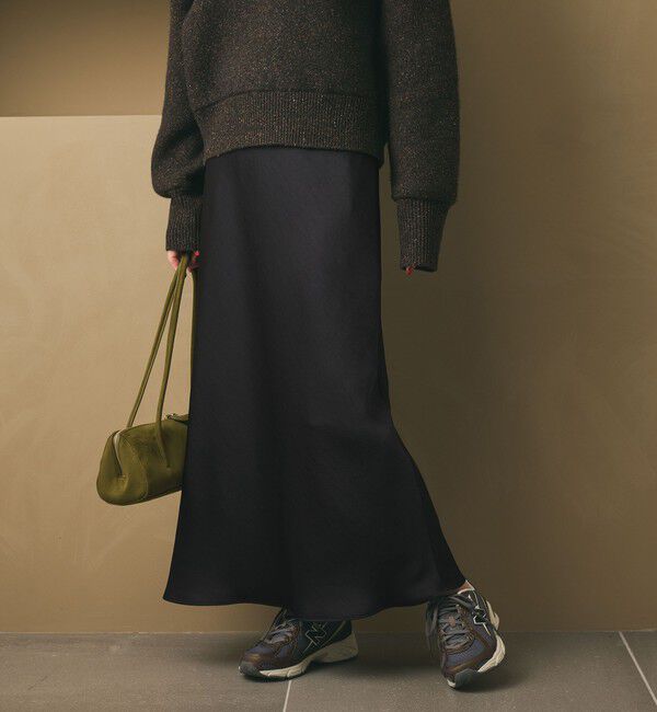 【ビューティーアンドユース　ユナイテッドアローズ/BEAUTY&YOUTH UNITED ARROWS】 ポリエステルサテン マーメイドフレアスカート