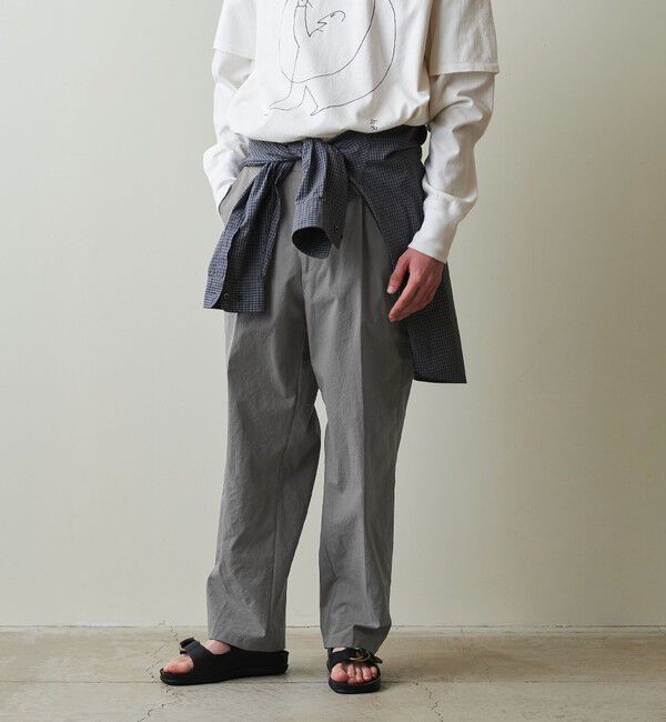 人気ファッションメンズ|【ビューティーアンドユース ユナイテッドアローズ/BEAUTY&YOUTH UNITED ARROWS】 <Steven Alan> ナイロン オックス アウト ワンプリーツ スラックス