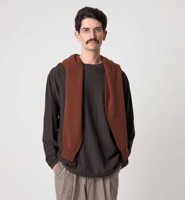 【ビューティーアンドユース　ユナイテッドアローズ/BEAUTY&YOUTH UNITED ARROWS】 ＜Steven Alan＞ オーガニックコットン アソート ボーダー ロングスリーブ Tシャツ BOLD