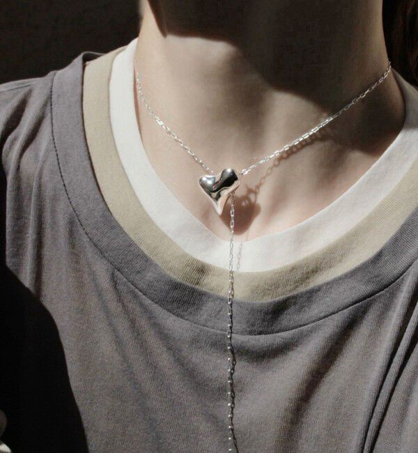 【ビューティーアンドユース　ユナイテッドアローズ/BEAUTY&YOUTH UNITED ARROWS】 ＜Soierie＞Distort heart ネックレス