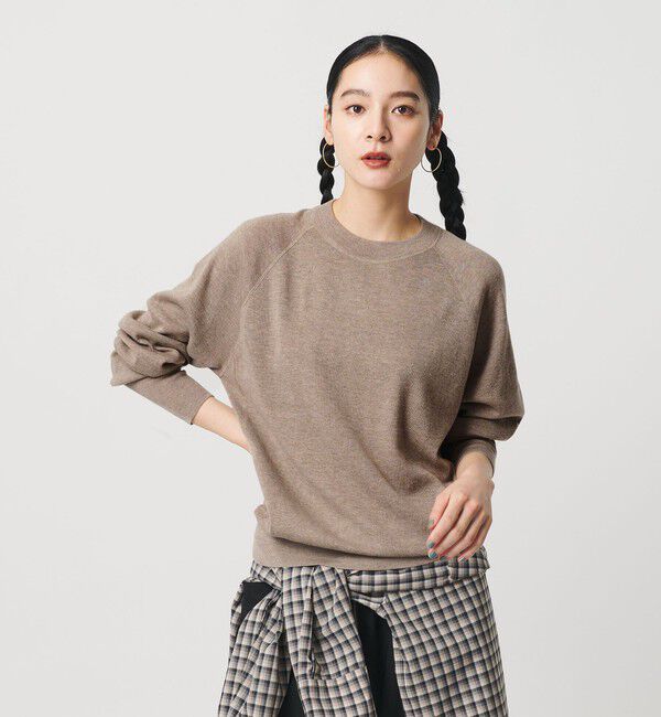 【ビューティーアンドユース　ユナイテッドアローズ/BEAUTY&YOUTH UNITED ARROWS】 ウールフルニードル クルーネックプルオーバー