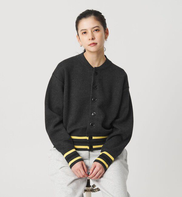 【ビューティーアンドユース　ユナイテッドアローズ/BEAUTY&YOUTH UNITED ARROWS】 ウールブレンド ラインカーディガン