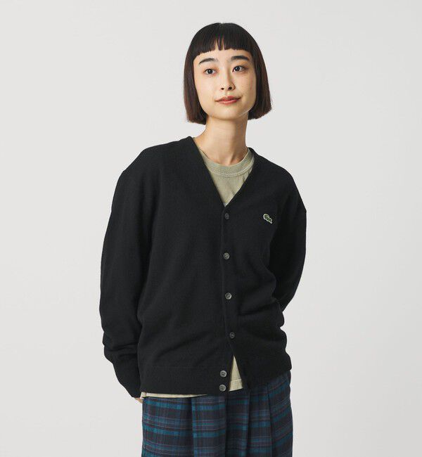 【ビューティーアンドユース　ユナイテッドアローズ/BEAUTY&YOUTH UNITED ARROWS】 【別注】＜LACOSTE＞ロングスリーブニットカーディガン