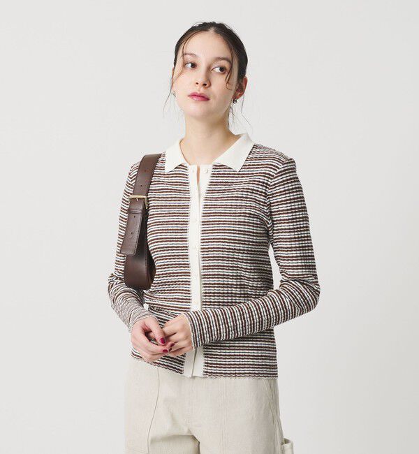 モテ系メンズファッション|【ビューティーアンドユース　ユナイテッドアローズ/BEAUTY&YOUTH UNITED ARROWS】 コットン タックリブ カーディガン