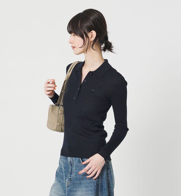 【ビューティーアンドユース　ユナイテッドアローズ/BEAUTY&YOUTH UNITED ARROWS】 ＜LACOSTE＞ポロカラーニットプルオーバー