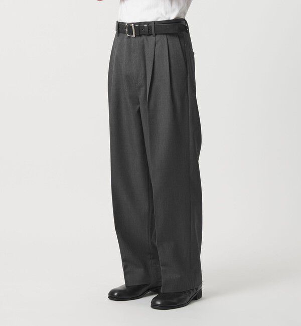 【ビューティーアンドユース　ユナイテッドアローズ/BEAUTY&YOUTH UNITED ARROWS】 TWツイル 2P ワイド ストレート スラックス