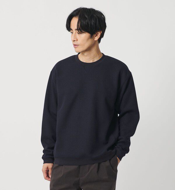 【ビューティーアンドユース　ユナイテッドアローズ/BEAUTY&YOUTH UNITED ARROWS】 ウェーブ アゼ ボンディング クルーネック スウェット