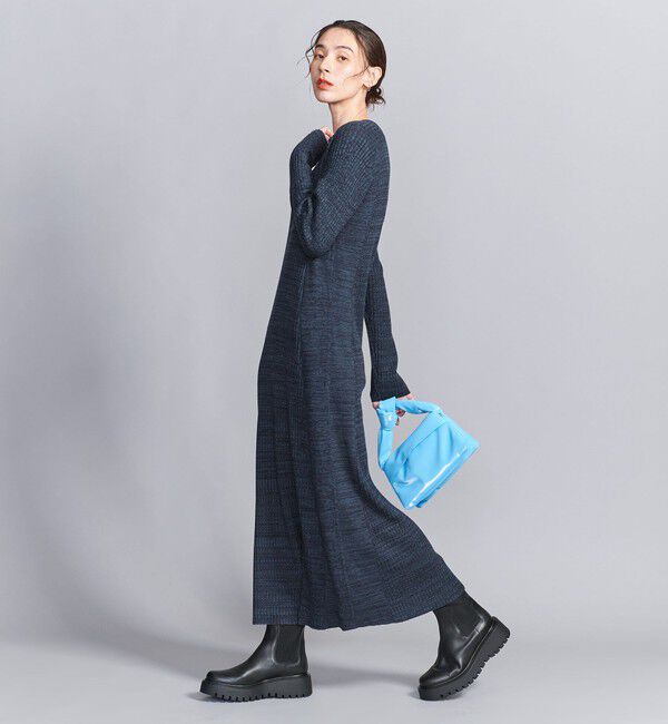 【ビューティーアンドユース　ユナイテッドアローズ/BEAUTY&YOUTH UNITED ARROWS】 【WEB限定 Wardrobe DAILY MINIMAL】リブニットフレアワンピース