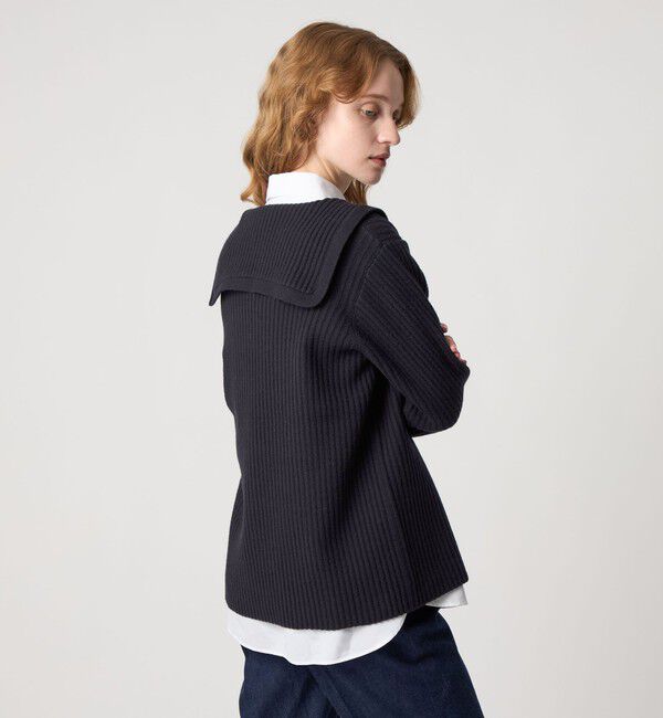 人気ファッションメンズ|【ビューティーアンドユース ユナイテッドアローズ/BEAUTY&YOUTH UNITED ARROWS】 <Steven Alan>ウール リブ セーラーカラー カーディガン