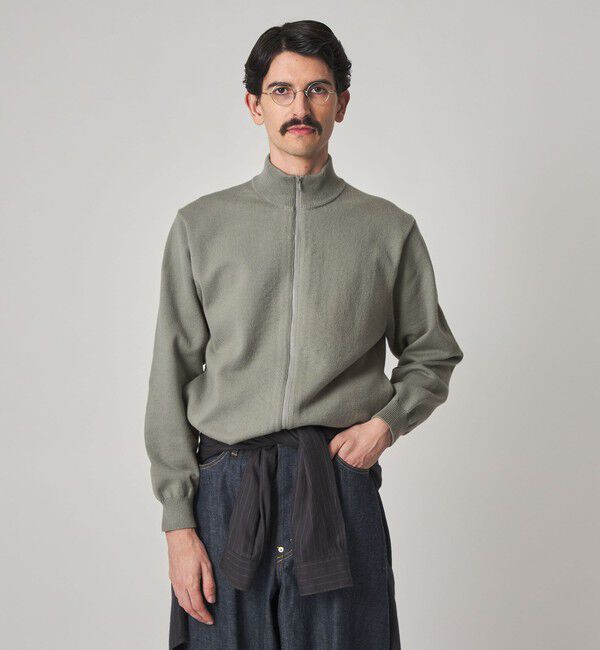 【ビューティーアンドユース　ユナイテッドアローズ/BEAUTY&YOUTH UNITED ARROWS】 ＜Steven Alan＞ ブラッシュド CTN/PE ドライバーズ ニット ブルゾン