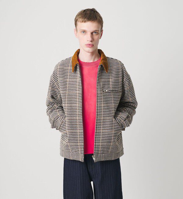 メンズファッションオススメ|【ビューティーアンドユース　ユナイテッドアローズ/BEAUTY&YOUTH UNITED ARROWS】 チェック ジップ ワーク ジャケット