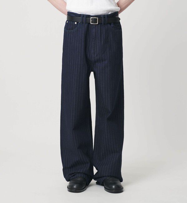 人気ファッションメンズ|【ビューティーアンドユース　ユナイテッドアローズ/BEAUTY&YOUTH UNITED ARROWS】 ドビー ストライプ デニム バギー パンツ