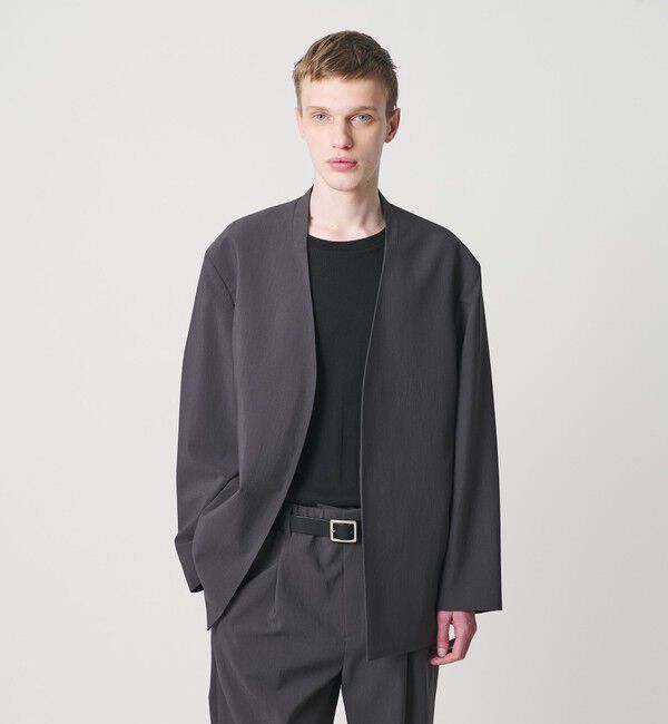 ファッションメンズなら|【ビューティーアンドユース　ユナイテッドアローズ/BEAUTY&YOUTH UNITED ARROWS】 RENU TROシリーズ ラペルレス ジャケット -セットアップ対応-