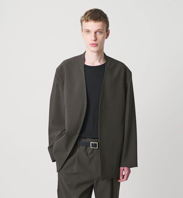 人気ファッションメンズ|【ビューティーアンドユース　ユナイテッドアローズ/BEAUTY&YOUTH UNITED ARROWS】 RENU TROシリーズ ラペルレス ジャケット -セットアップ対応-