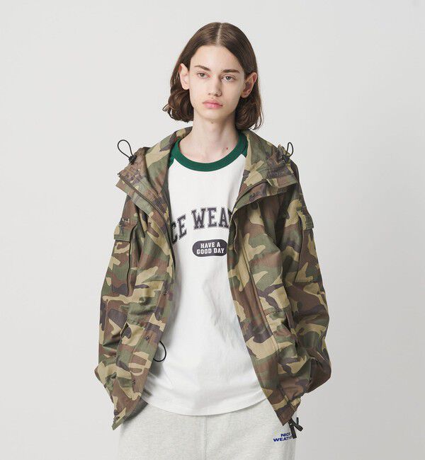 ファッションメンズなら|【ビューティーアンドユース　ユナイテッドアローズ/BEAUTY&YOUTH UNITED ARROWS】 ＜NICE WEATHER＞カモフラ ビッグ マウンテンパーカー