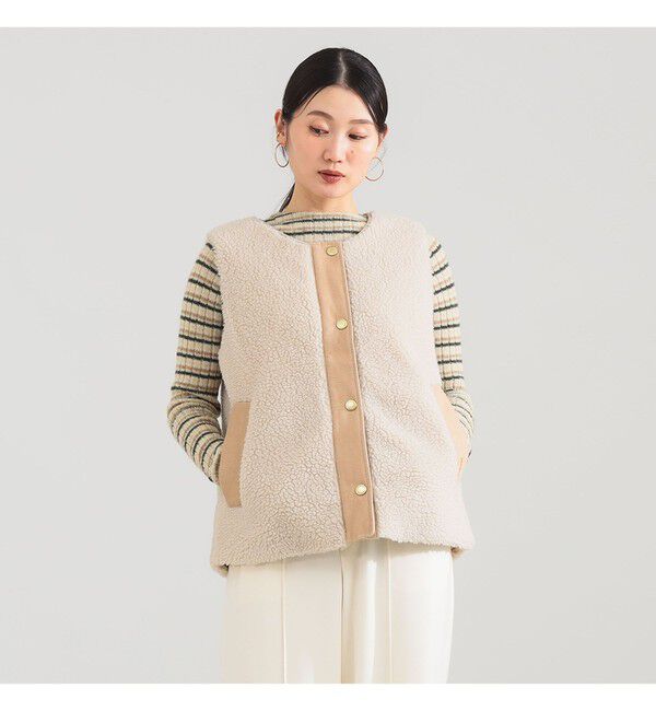 【ビームス　ウィメン/BEAMS WOMEN】 Barbour / DULSIE ボア ライナー ベスト