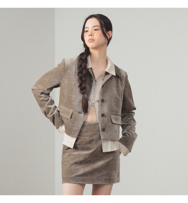 【ビームス　ウィメン/BEAMS WOMEN】 モール ステンカラー ジャケット