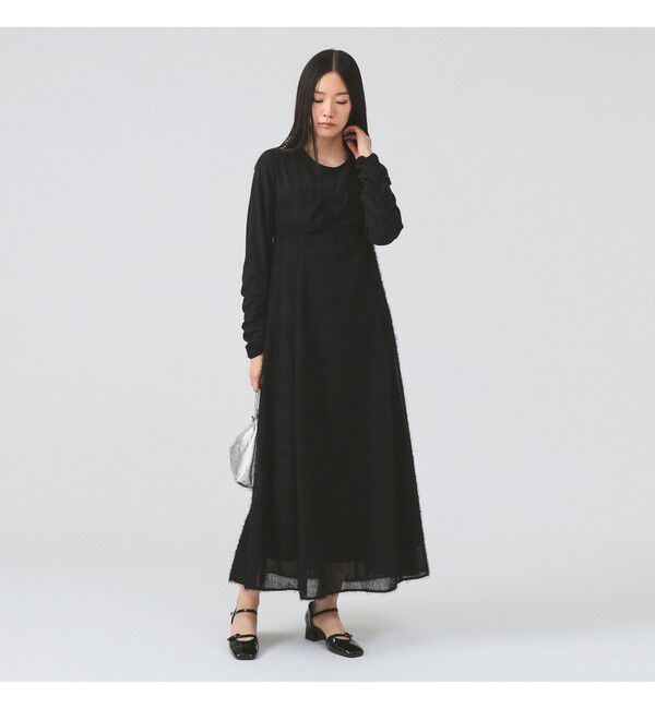 ベロア 刺繍 ワンピース（Ray BEAMS ）｜ルミネのファッション通販
