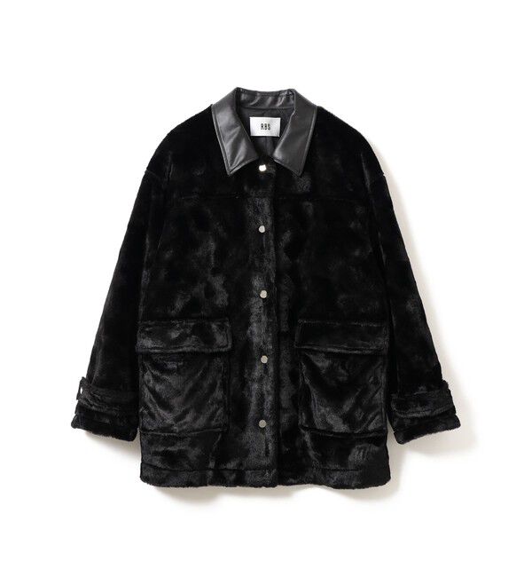 モテ系ファッションメンズ|【ビームス ウィメン/BEAMS WOMEN】 RBS / フェイクファー ステンカラー コート