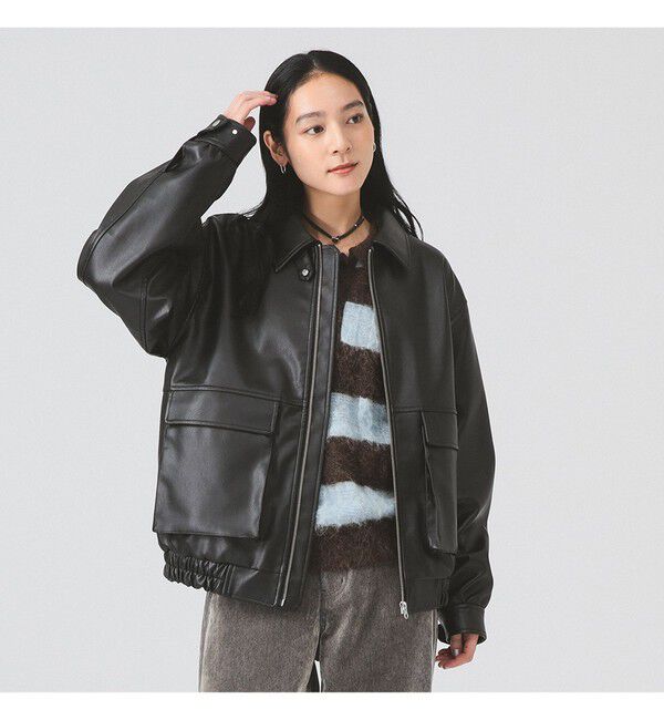 FAUX FUR DOCKING G-1 ジャケット（SLY）｜ルミネのファッション通販