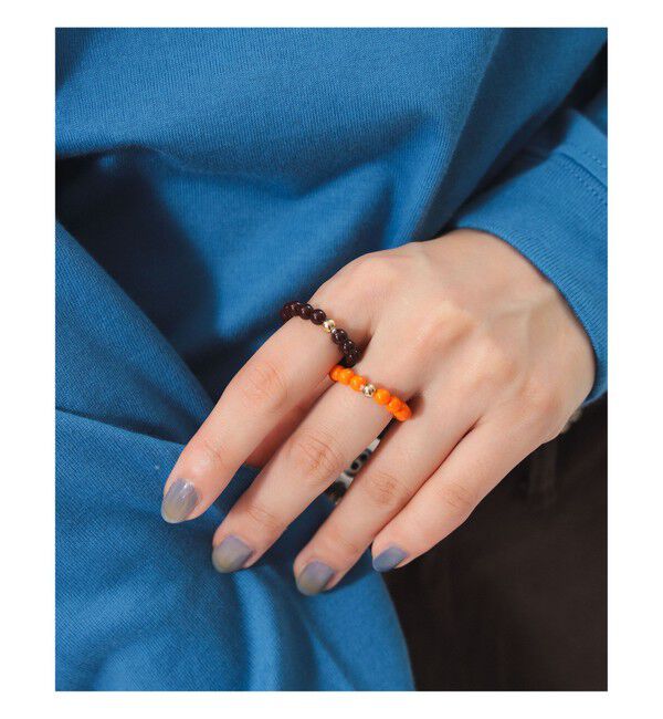 【ビームス　ウィメン/BEAMS WOMEN】 ラッカーパール 2セット リング