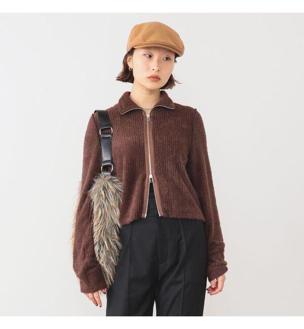 メンズファッションの一押し|【ビームス ウィメン/BEAMS WOMEN】 シャギー ジップ カーディガン